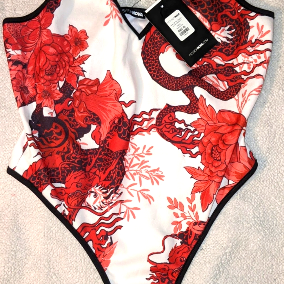 Fashion Nova Dragon Bodysuit